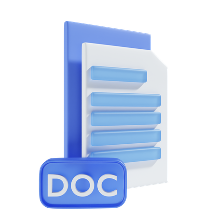 Archivo doc  3D Icon