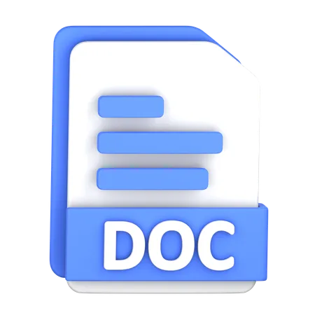 Archivo doc  3D Icon