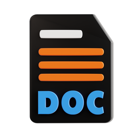 Archivo doc  3D Icon