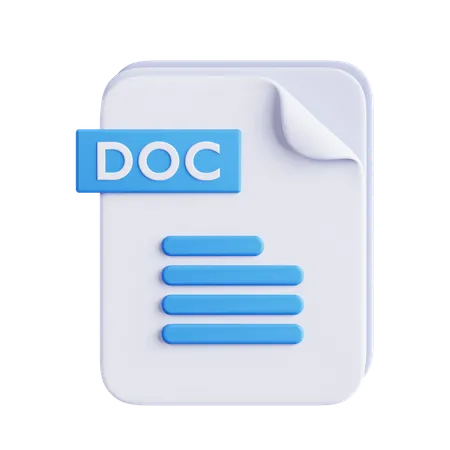 Archivo doc  3D Icon