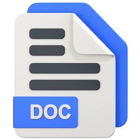 Archivo doc  3D Icon