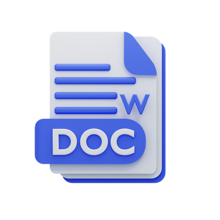 Archivo doc  3D Icon