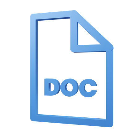 Archivo doc  3D Icon