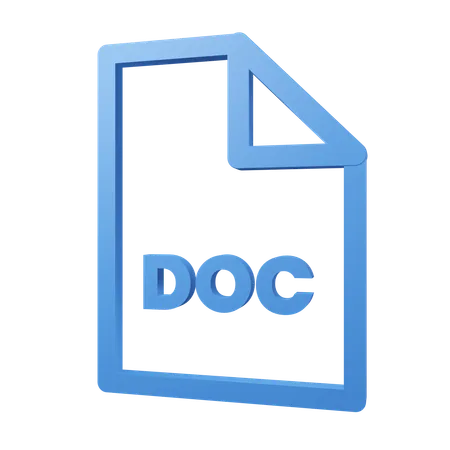 Archivo doc  3D Icon