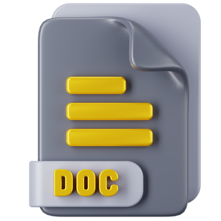 Archivo doc  3D Icon