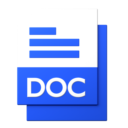 Archivo doc  3D Icon