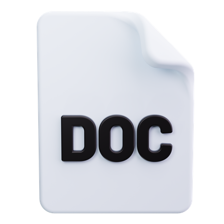 Archivo doc  3D Icon