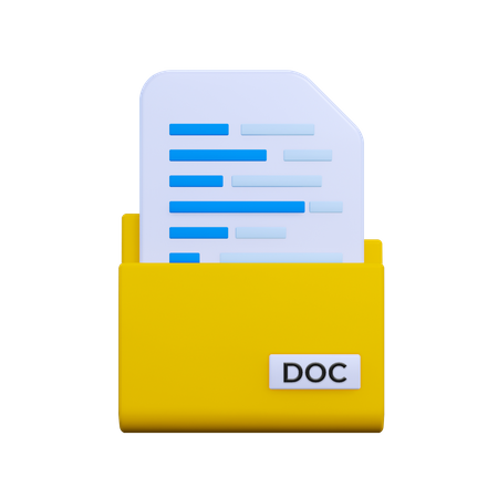 Archivo doc  3D Icon