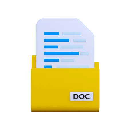 Archivo doc  3D Icon