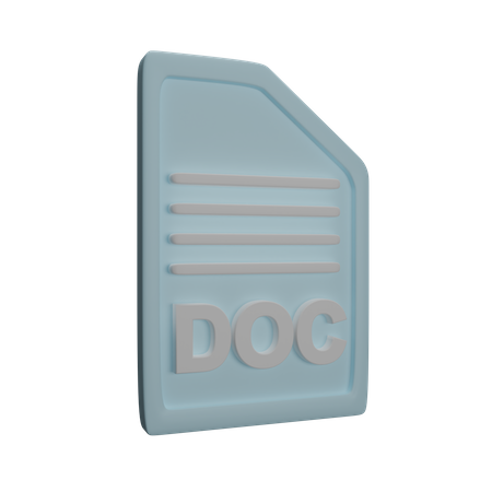 Archivo doc  3D Icon