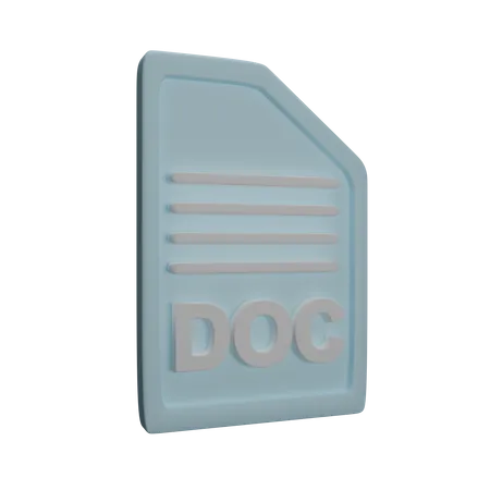 Archivo doc  3D Icon