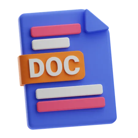 Archivo de documento  3D Icon