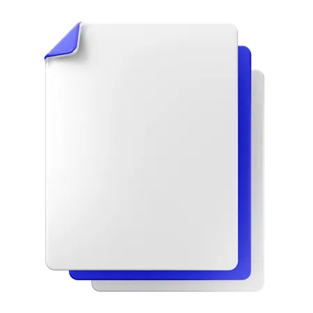 Archivo Documento  3D Icon