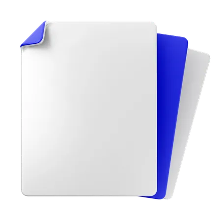 Archivo Documento  3D Icon