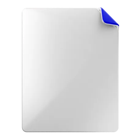 Archivo Documento  3D Icon