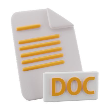 Archivo de documento  3D Icon