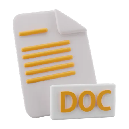 Archivo de documento  3D Icon