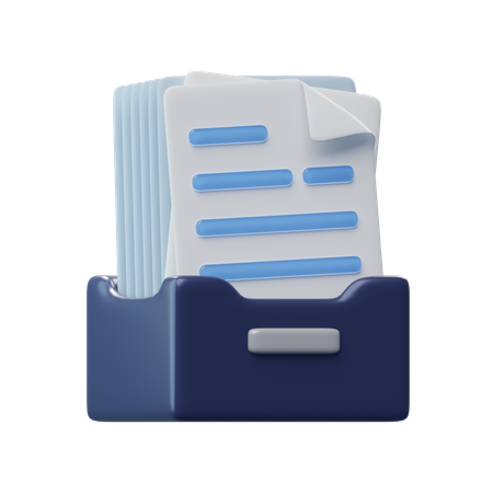 Archivo de documentos  3D Icon