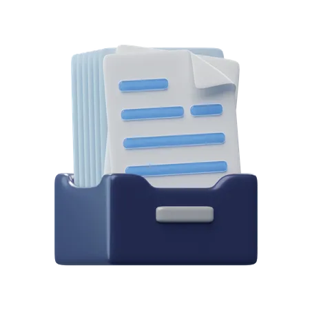 Archivo de documentos  3D Icon