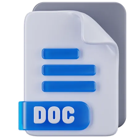 Archivo docx  3D Icon