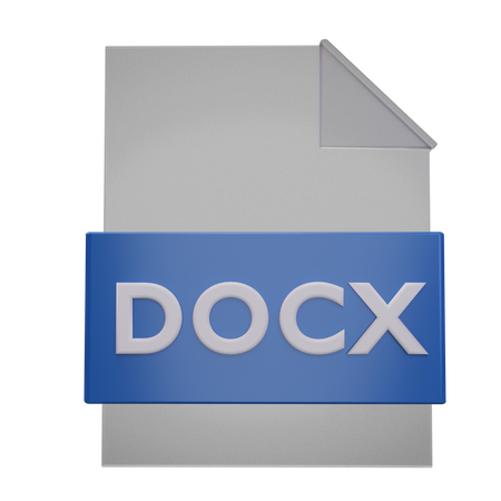 Archivo docx  3D Icon