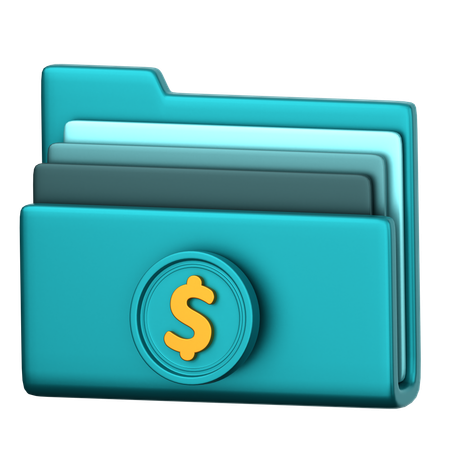 Archivo de dólar  3D Icon