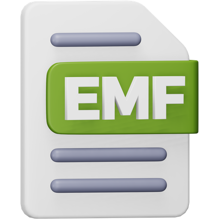 Archivo emf  3D Icon