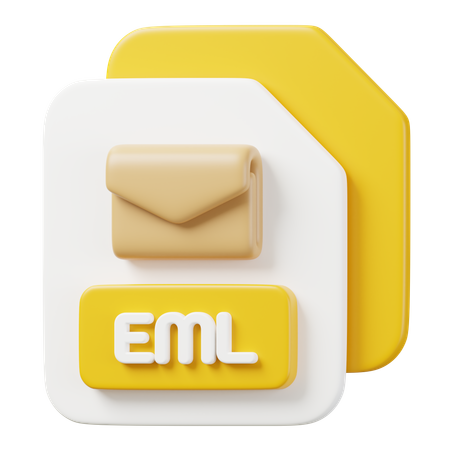 Archivo eml  3D Icon