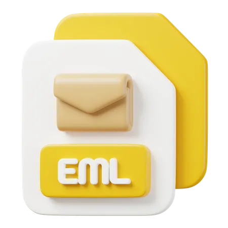 Archivo eml  3D Icon