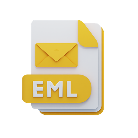 Archivo eml  3D Icon