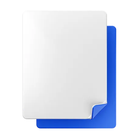 Archivo en blanco  3D Icon