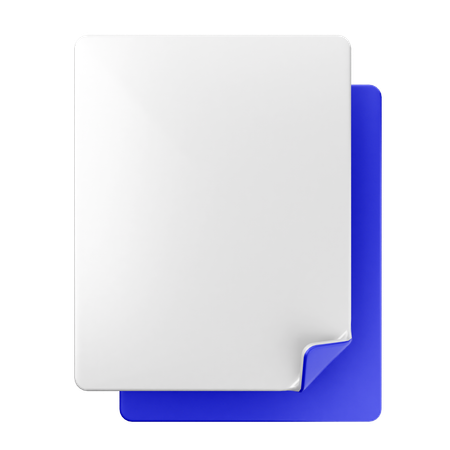 Archivo en blanco  3D Icon