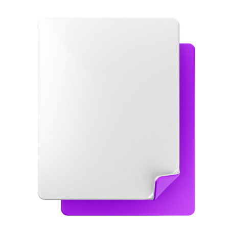 Archivo en blanco  3D Icon