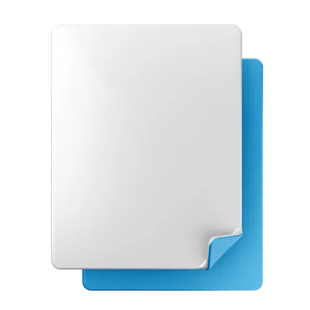 Archivo en blanco  3D Icon