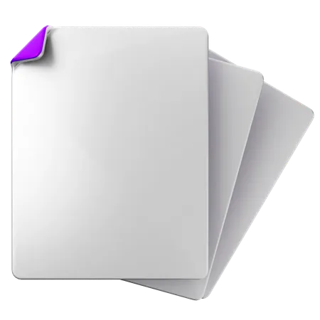 Archivo en blanco  3D Icon