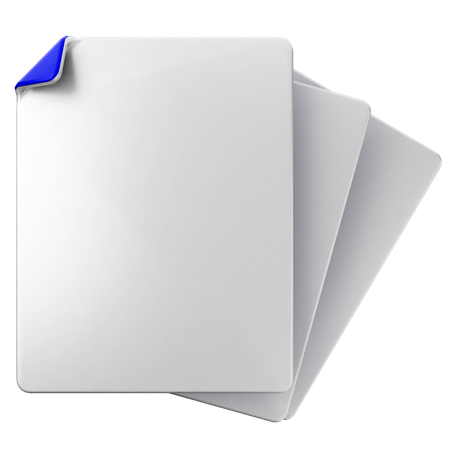 Archivo en blanco  3D Icon