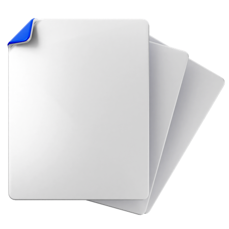 Archivo en blanco  3D Icon