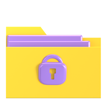 Archivo encriptado  3D Icon