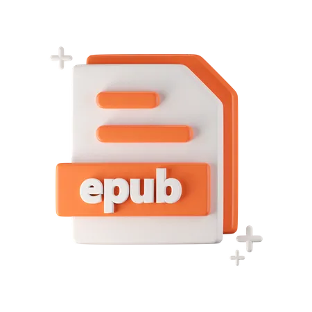 Archivo epub  3D Icon