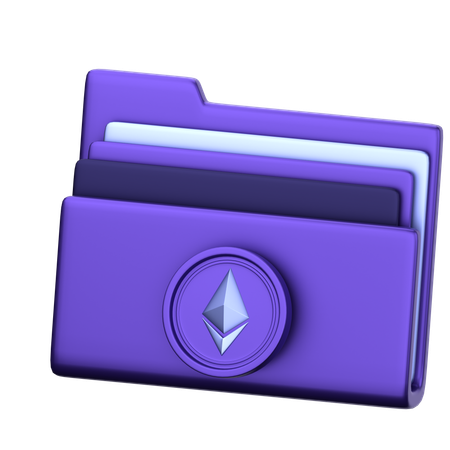 Archivo ethereum  3D Icon