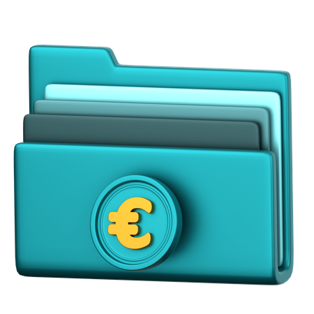 Archivo euro  3D Icon