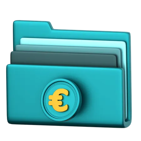 Archivo euro  3D Icon