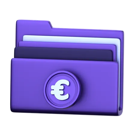 Archivo euro  3D Icon