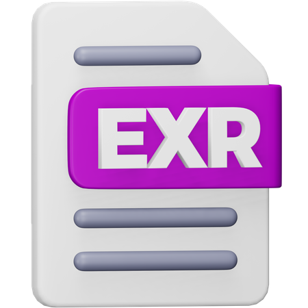 Archivo exr  3D Icon