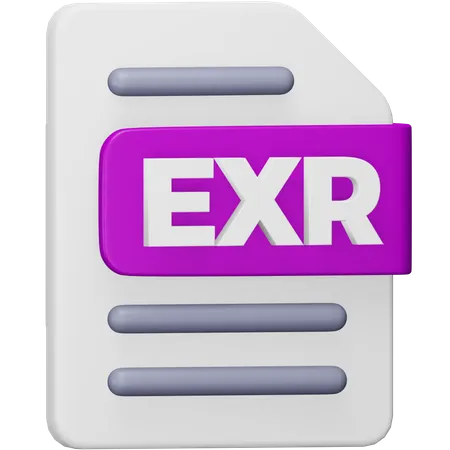 Archivo exr  3D Icon