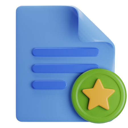 Archivo favorito  3D Icon