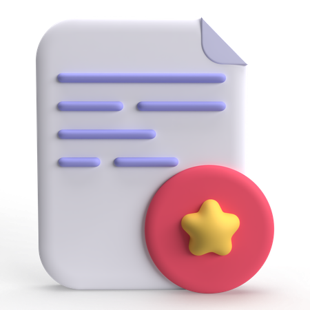 Archivo favorito  3D Icon