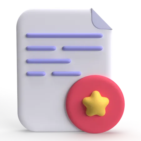 Archivo favorito  3D Icon