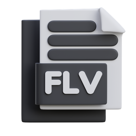 Archivo flv  3D Icon