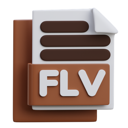 Archivo flv  3D Icon